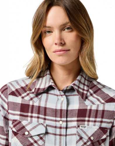 Рубашка женская WESTERN SHIRT PEARL BLUE, WRANGLER