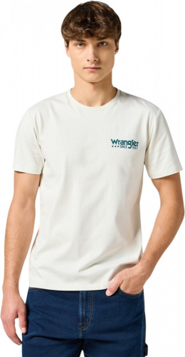 Футболка мужская LOGO TEE VINTAGE WHITE, WRANGLER