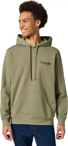 Джемпер мужской GRAPHIC HOODIE DUSTY OLIVE, WRANGLER