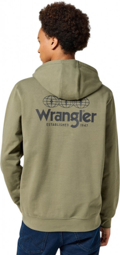 Джемпер мужской GRAPHIC HOODIE DUSTY OLIVE, WRANGLER
