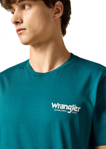 Футболка мужская GRAPHIC TEE DEEP TEAL, WRANGLER