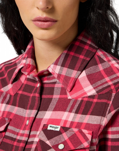 Рубашка женская WESTERN SHIRT PINK, WRANGLER