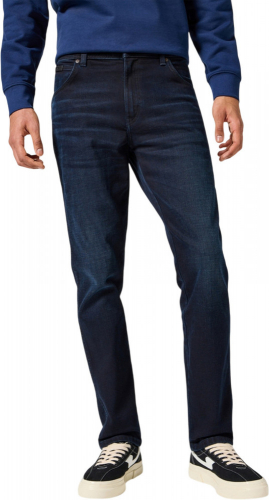 Джинсы мужские TEXAS SLIM DEEP BLUE BLACK, WRANGLER