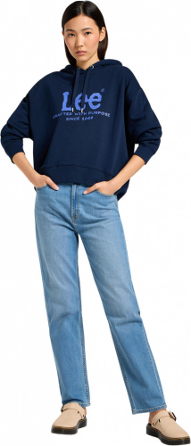 Джемпер женский LOGO HOODIE EMPEROR NAVY, LEE