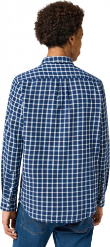 Рубашка мужская 1 PKT SHIRT BLACK IRIS, WRANGLER