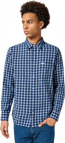 Рубашка мужская 1 PKT SHIRT BLACK IRIS, WRANGLER