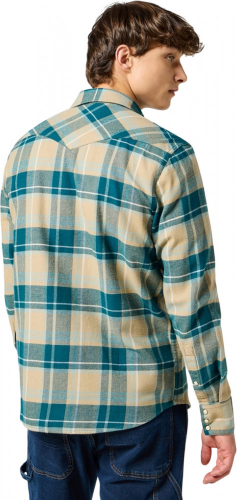 Рубашка мужская FLANNEL WESTERN SHIRT CHINCHILLA, WRANGLER