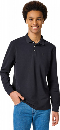 Рубашка поло мужская LS POLO BLACK, WRANGLER