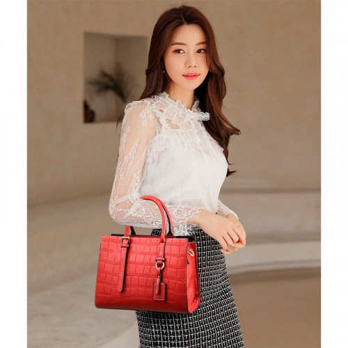 Женская кожаная сумка 819 BLACK