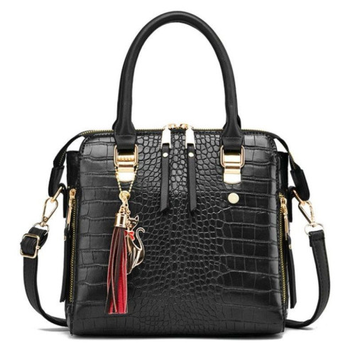 Женская кожаная сумка 060 BLACK