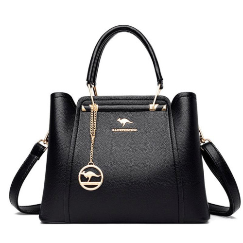 Женская кожаная сумка 5885 BLACK