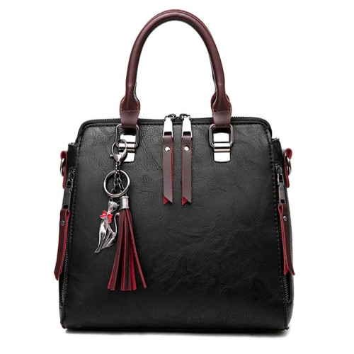 Женская кожаная сумка 050 BLACK