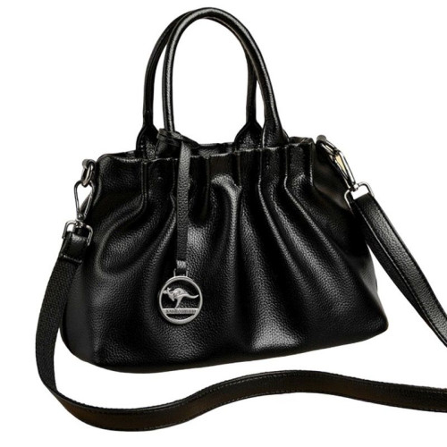 Женская кожаная сумка D8142 BLACK