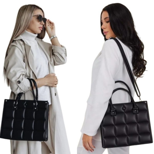 Женская кожаная сумка 92360 BLACK