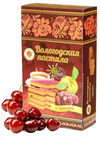 Пастила яблочная с вишней 300гр.
