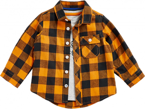 Комплект детский MB YI MUST CHECK SHIRT & TEE LS, Mothercare