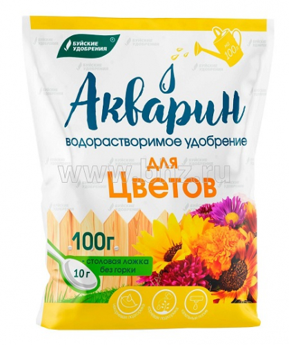 БХЗ Акварин для Цветов 100 г / 20шт Буй