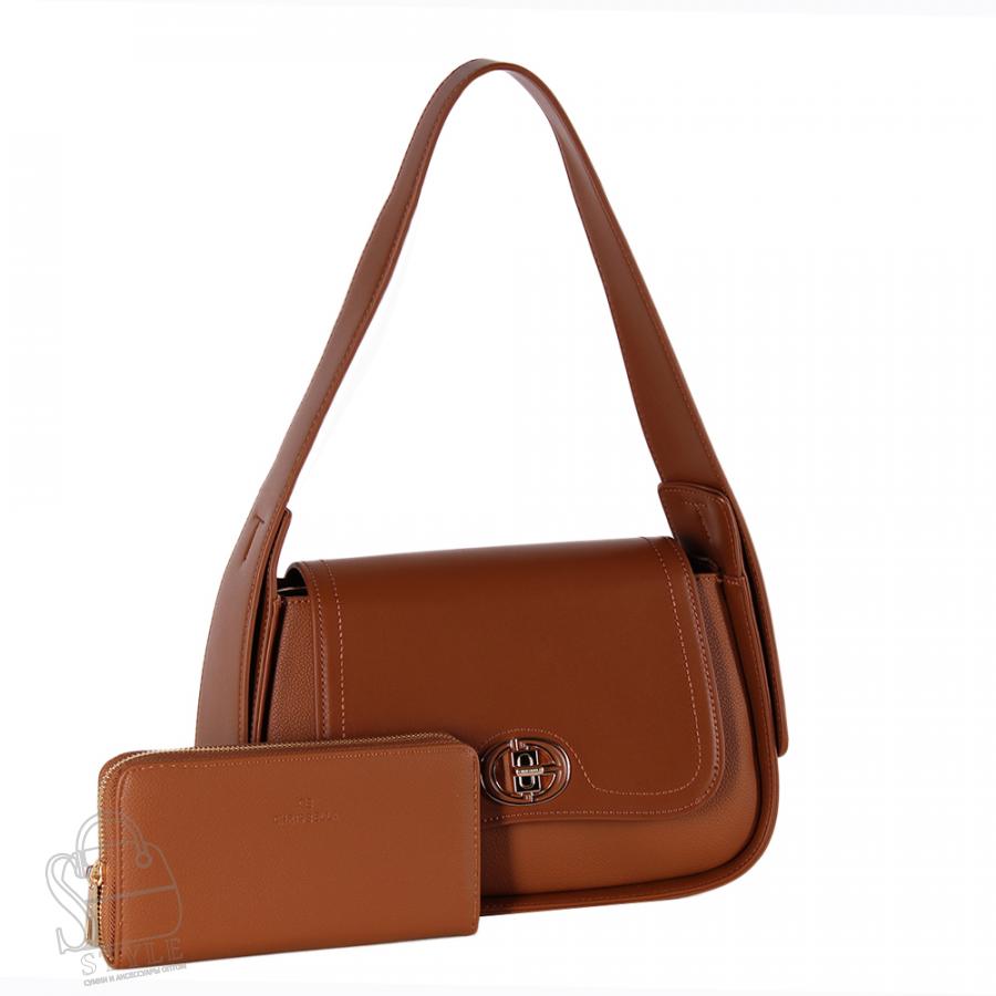 Сумка женская 012310092 brown Chrisbella