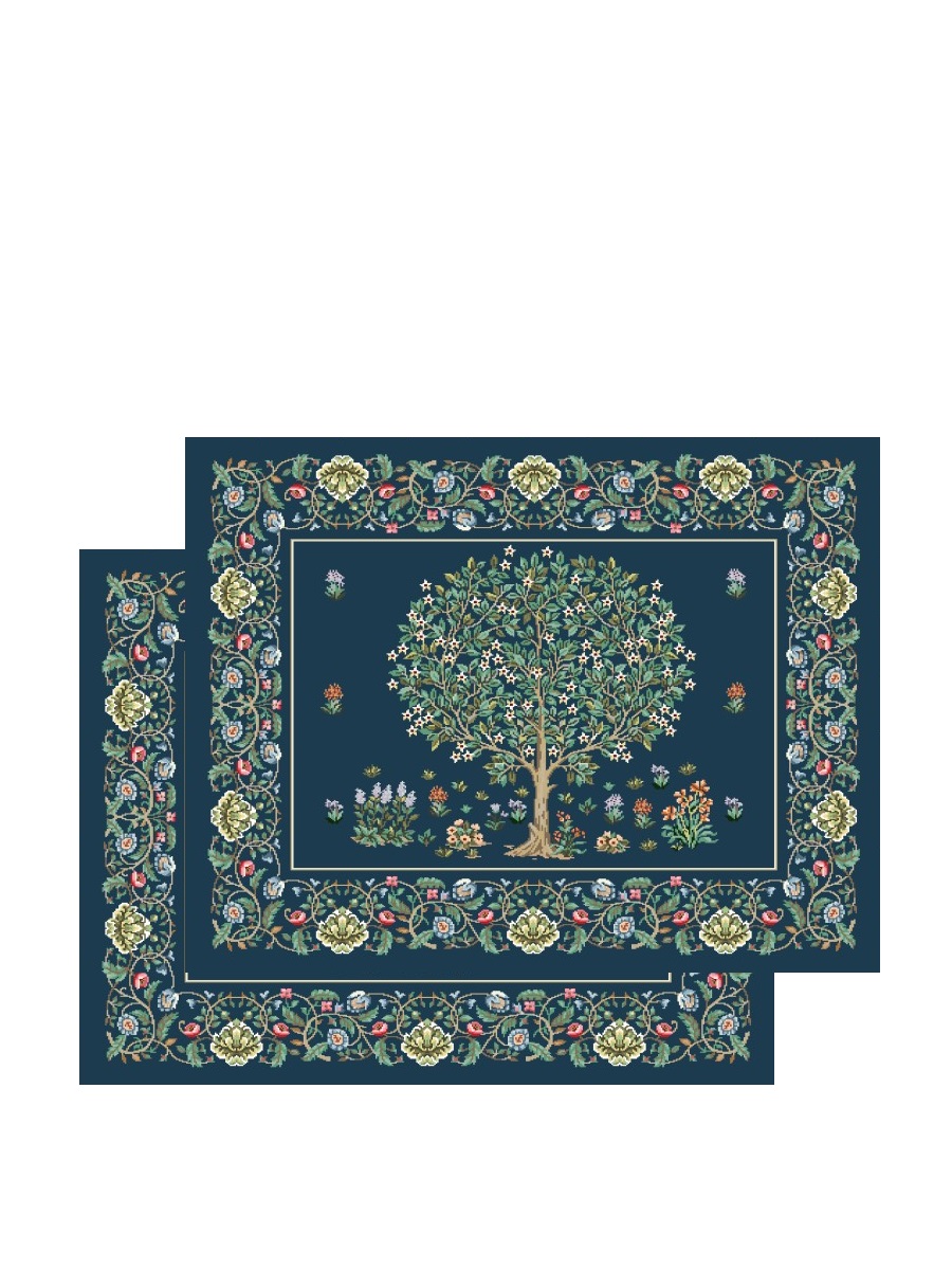 Древо кобальт Комплект салфеток 2шт 35х45 см 2416343 New