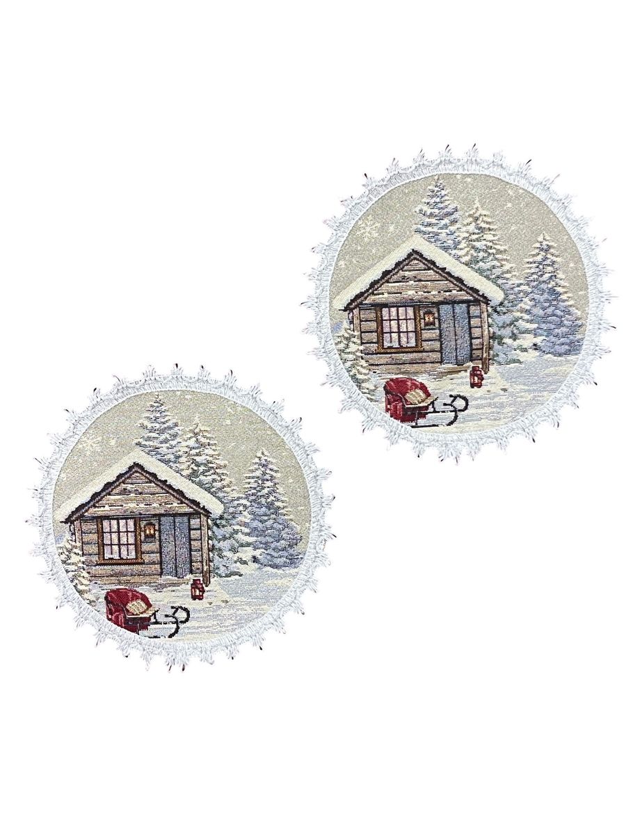 Северные олени 3 Комплект салфеток 2шт д24 см 2415271 Н/Р