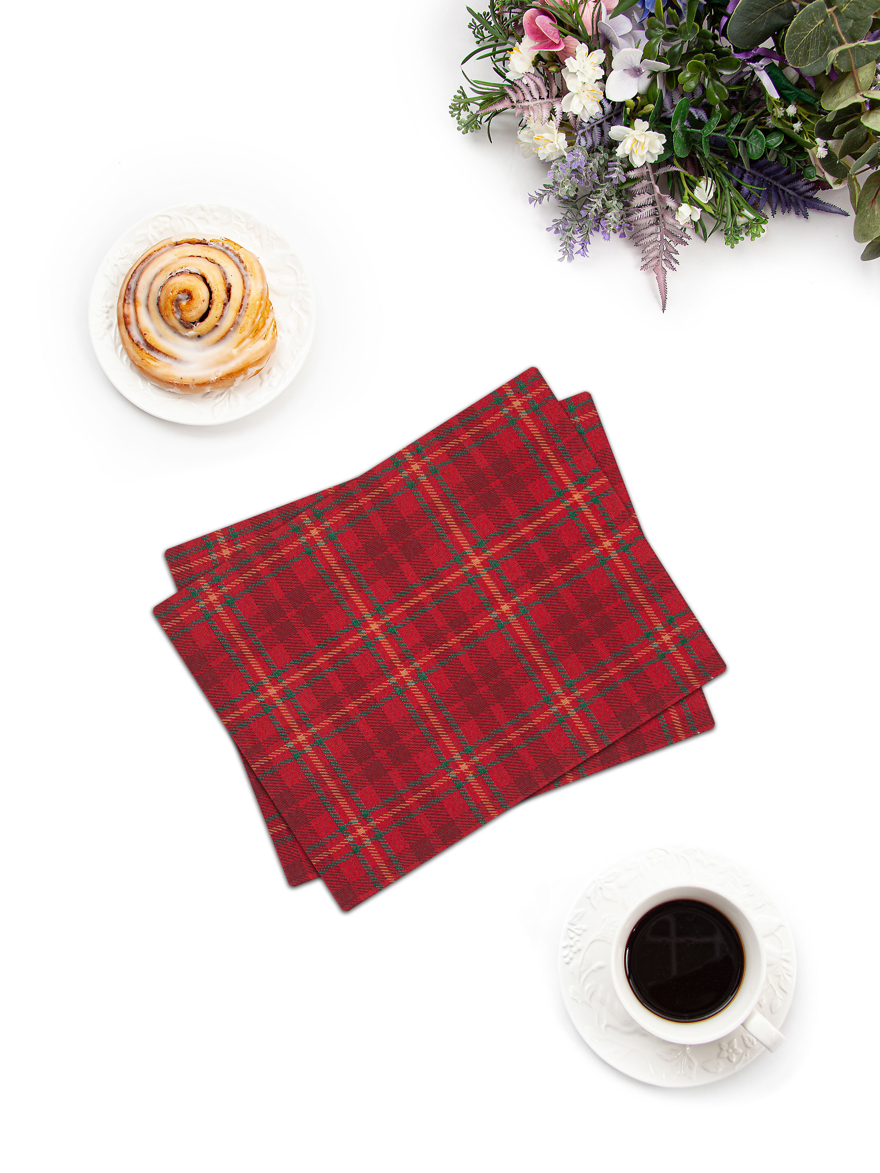 Клетка красная Комплект салфеток 2 шт 32х43 см 2409146