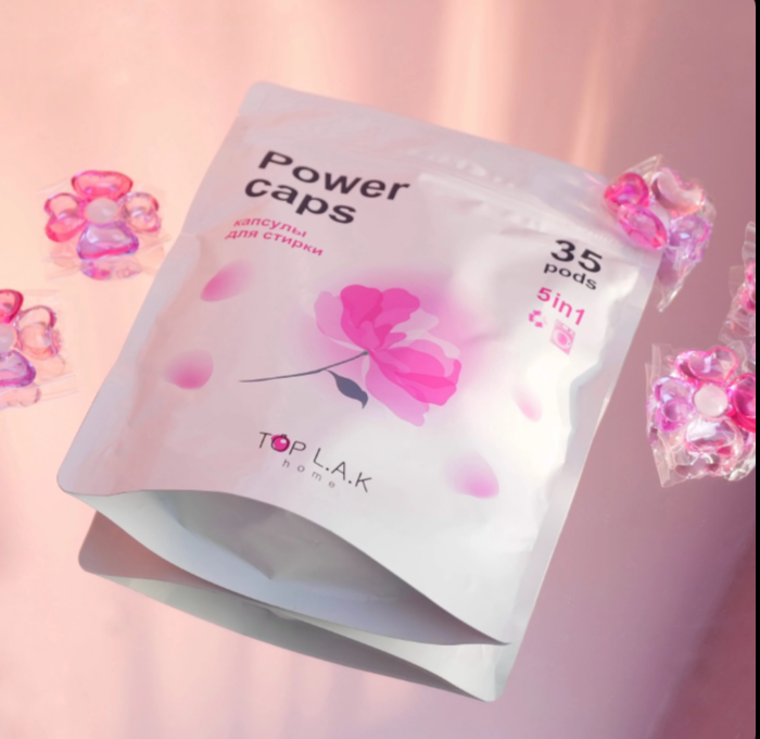 Капсулы для стирки POWER CAPS LILAC 5 в 1 (refill)