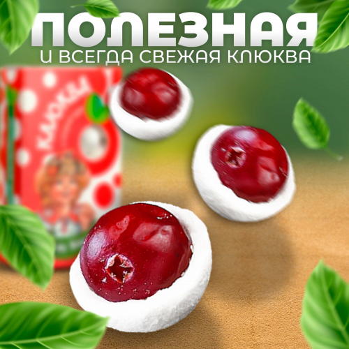 Клюква в пудре из Вологды 125гр.