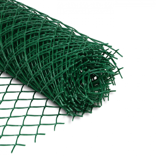 Сетка садовая, 1 × 10 м, ячейка ромб 40 × 40 мм, пластиковая, зелёная, Greengo, в рулоне