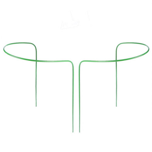 Кустодержатель, d = 50 см, h = 60 см, ножка d = 0.3 см, металл,  2 шт., зелёный, Greengo