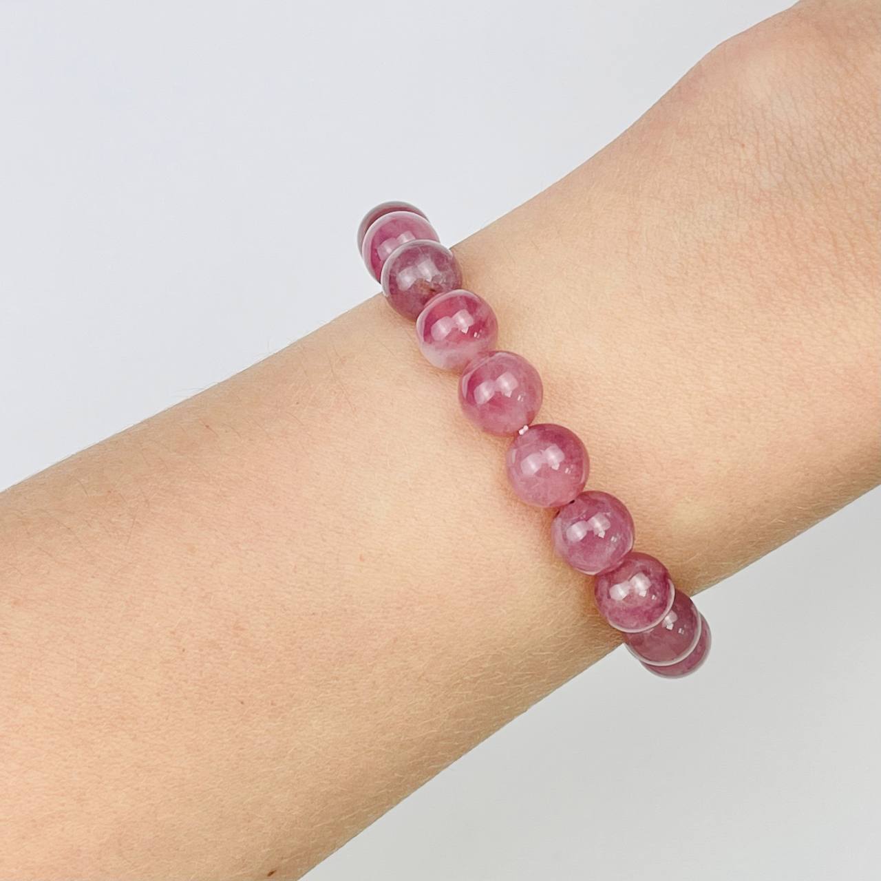 Радуга Самоцветов Браслет из мадагаскарского Розового кварца