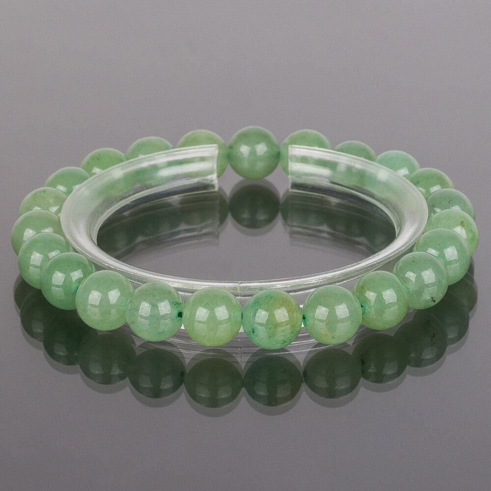 Радуга Самоцветов Браслет из зеленого Кварца
