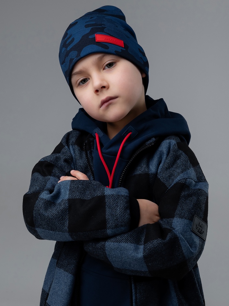 Шапка 10-414MU; синий камуфляж