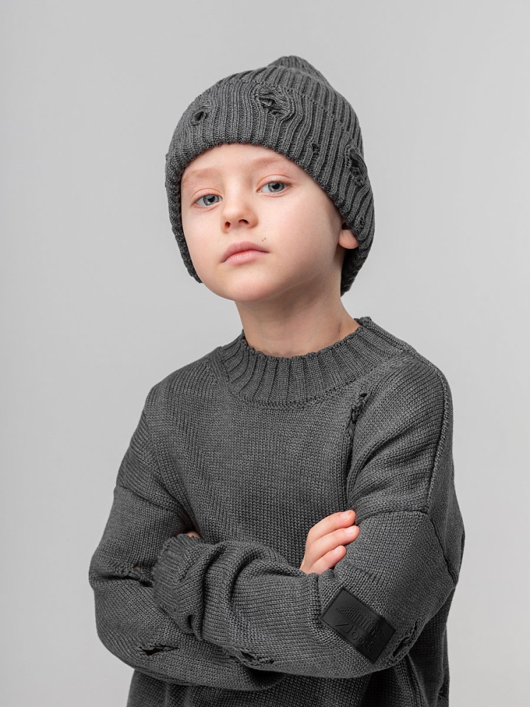 Шапка 10-413MU; серый