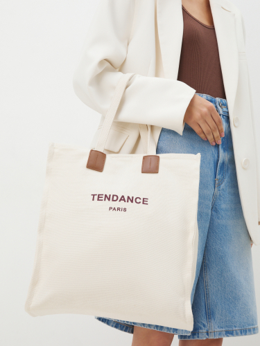 Женский шоппер TENDANCE 3484586, молочно-белый