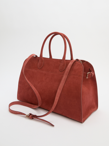 Женский тоут CALZETTI ASHLEY MAXI 4250324, коричнево-красный