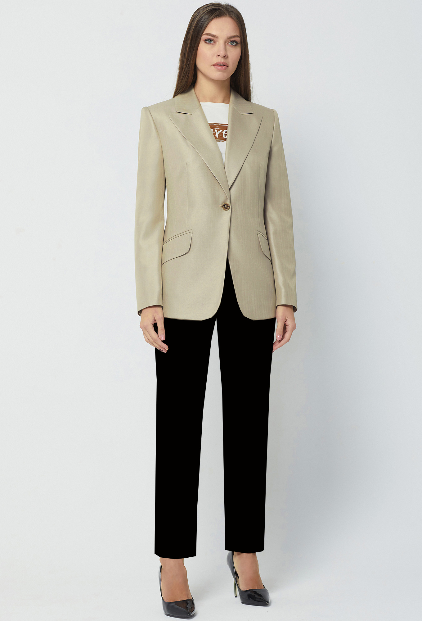 ст. цена2499руб.! Жакет Bazalini 3856 песочный