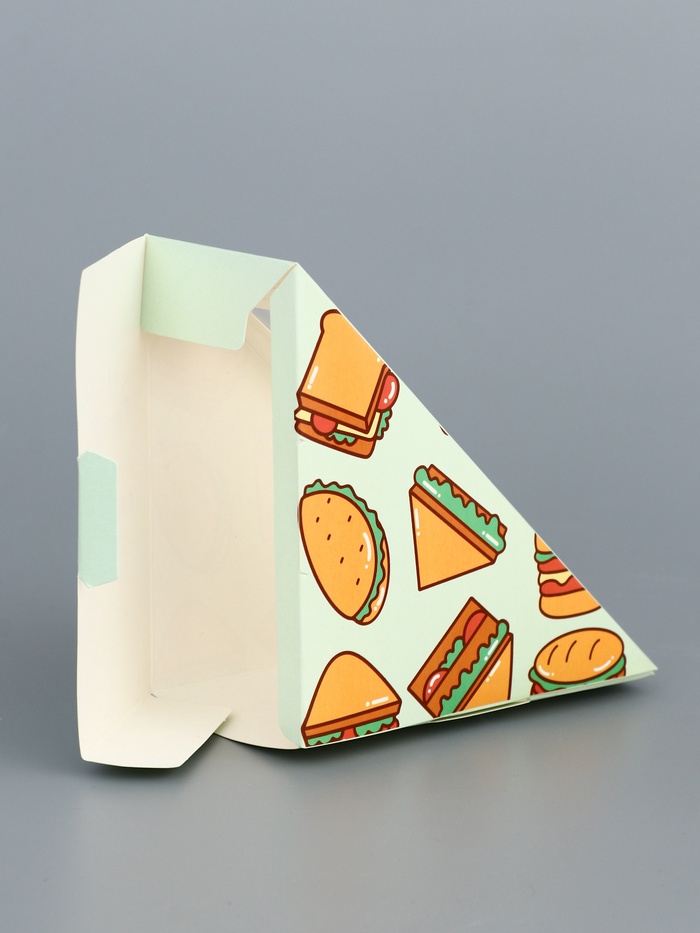 Упаковка для сэндвичей «Перекус» 17×12×12×6.5 см