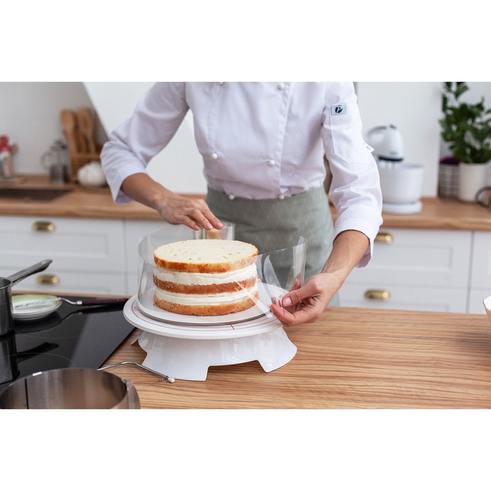 Лента ацетатная для обтяжки тортов Доляна, 130 мкр, 100 мм×200 м, прозрачная