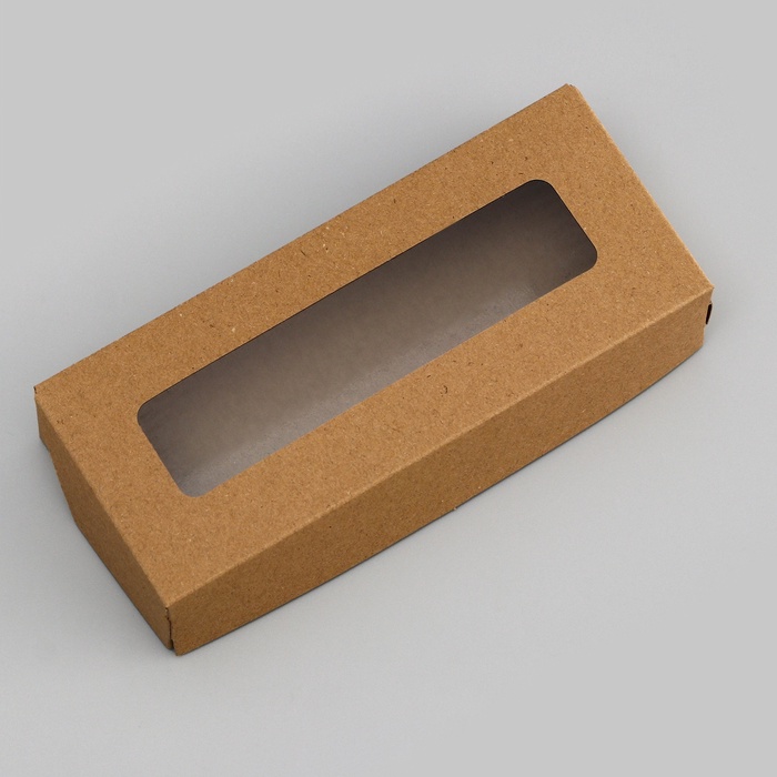 Коробка складная, крафт, 17×7×4 см, 0.5 л