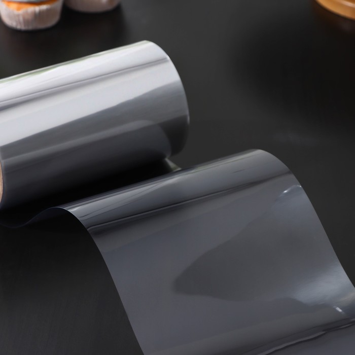 Лента ацетатная для обтяжки тортов Доляна, 130 мкр, 150 мм×5 м, прозрачная