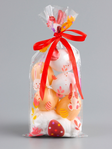 Пакет подарочный Пасхальный, для кулича и яиц, МИКС, 13×27±5% см