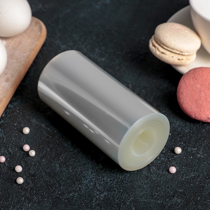 Лента ацетатная для обтяжки тортов, длина 8 метров, h=10.2 см, плотность 175 мкм