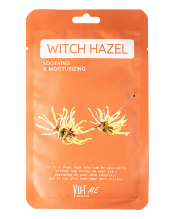 [YU.R] Маска для лица тканевая ЭКСТРАКТ ГАМАМЕЛИСА Me Witch Hazel Sheet Mask, 1 шт