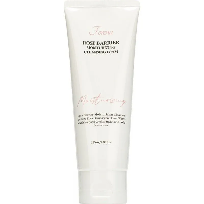 Увлажняющая очищающая пенка для умывания лица с экстрактом розы, 120мл, FORENA