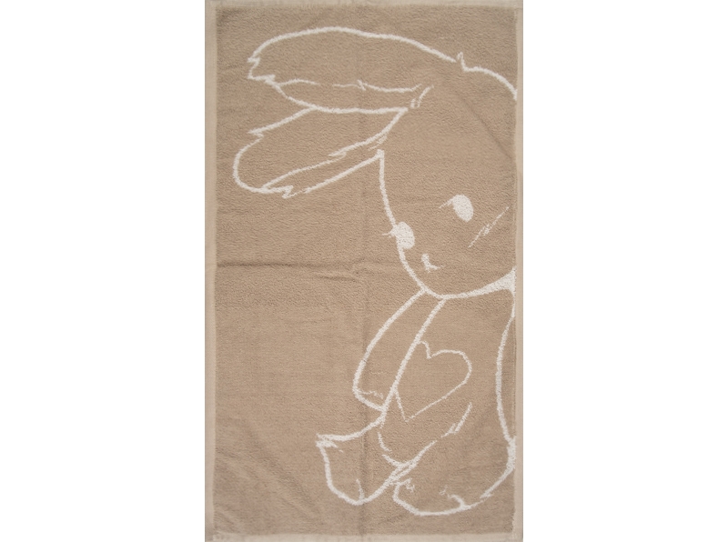 6с104.511ж2 Плюш (лен3) Полотенце махровое 67х40см