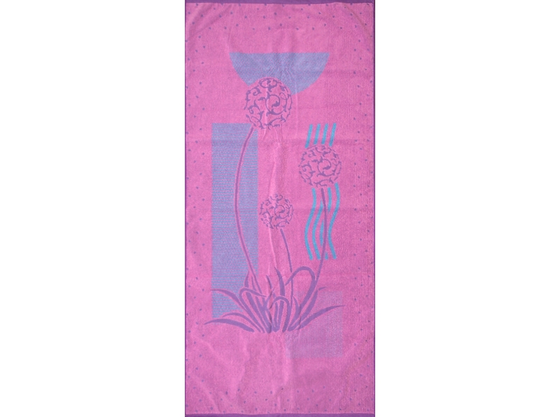 6с102.411ж1 Арт-винтаж (розовый9) Полотенце махровое 67х150см