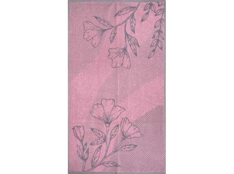 6с103.412ж1 Провинция (розовый5) Полотенце махровое 50х90см