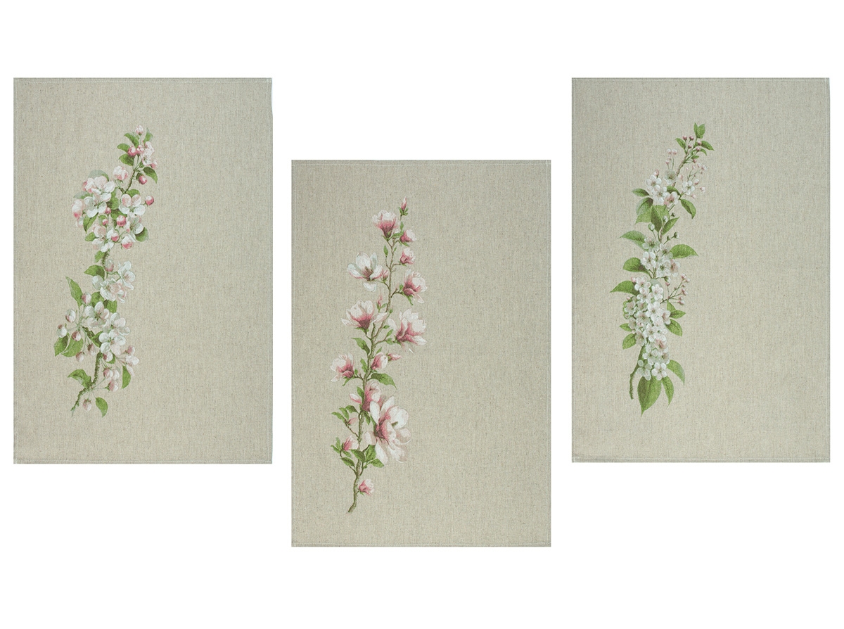 24С233-ШР/рп/фкор/к. Комплект полотенец из 3 шт 46*60