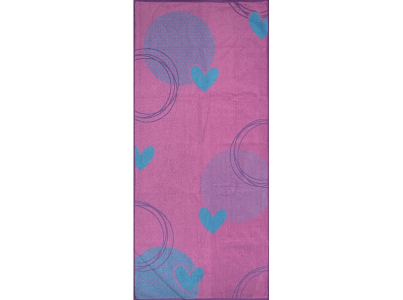 6с102.411ж1 Динамика (розовый9) Полотенце махровое 67х150см