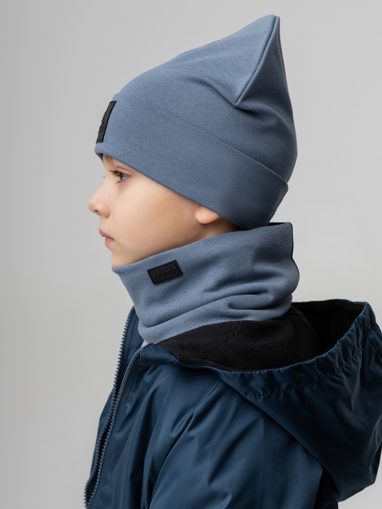 Комплект (шапка, снуд) 13-150MU; индиго